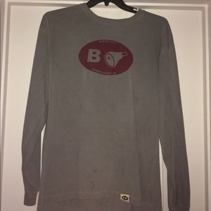 gray and red bham long sleeve